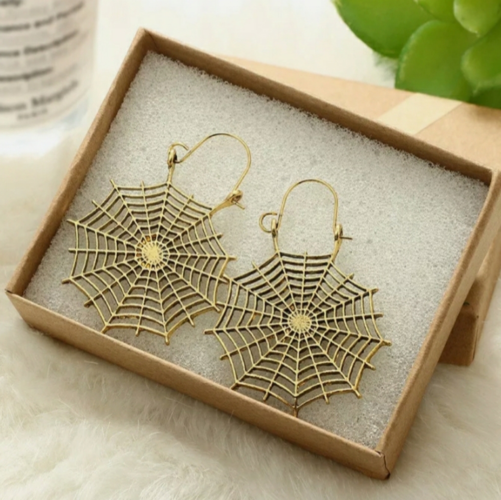 🎃 Boho Spiderweb Earrings 🎃